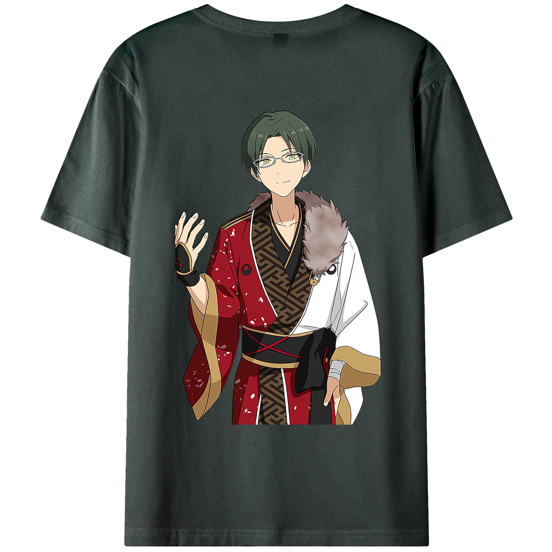 （画像用） あんさんぶるスターズ! Ensemble Stars 綿100％ メンズ半袖Tシャツ（バックプリント） 通気性